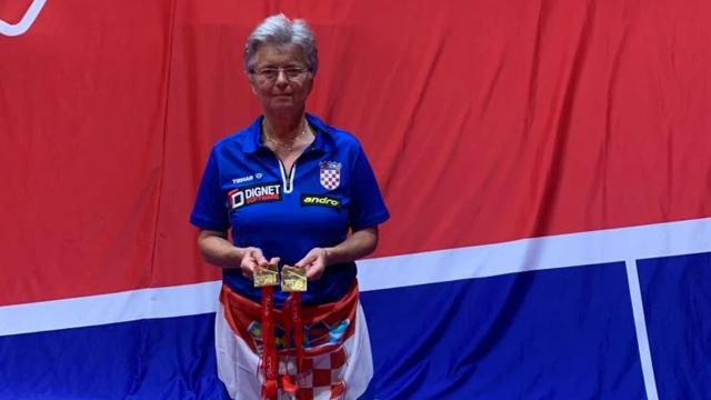 Branka Batinić Wins European Veterans Table Tennis Championship!
